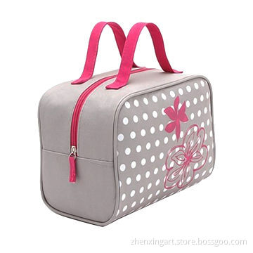 Cosmetic Bag with Main Zipper Pocket